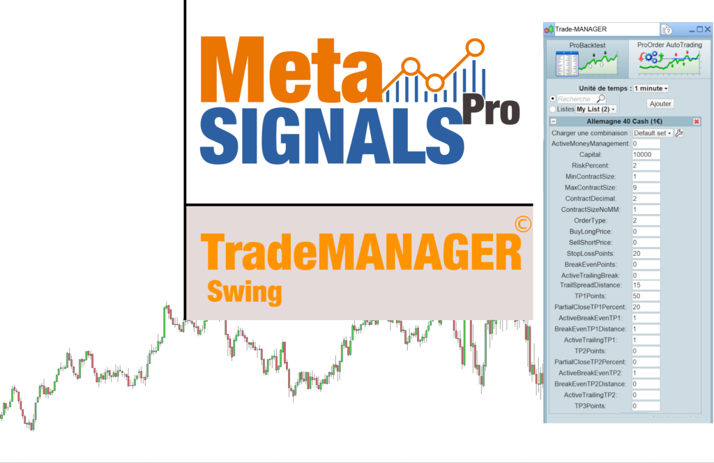 Trade MANAGER Swing - Lifetime licence - ProRealTime